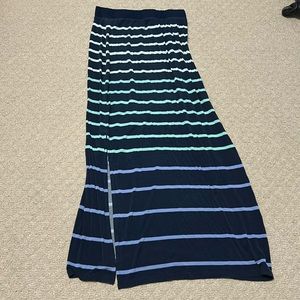 APT. 9 Medium Navy Blue Striped Skirt